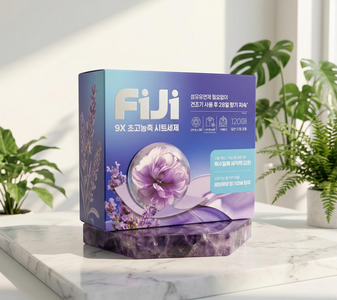 FiJi 피지 9X 초고농축 시트세제 15매 x 8개입 섬유유연제 필요없이 건조기 사용 후 28일 향기 지속 악취 제거에 이염 방지까지 한장으로 드럼 일반 겸용, 8개