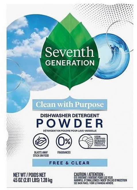 세븐스제너레이션 식기세척기용 주방세제, 상세내용참조, 1개