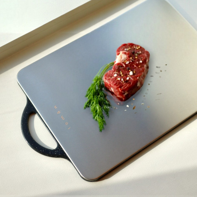 라몬하우스 양면 슬림 304 스텐도마 주방도마, 1개, 오닉스블랙