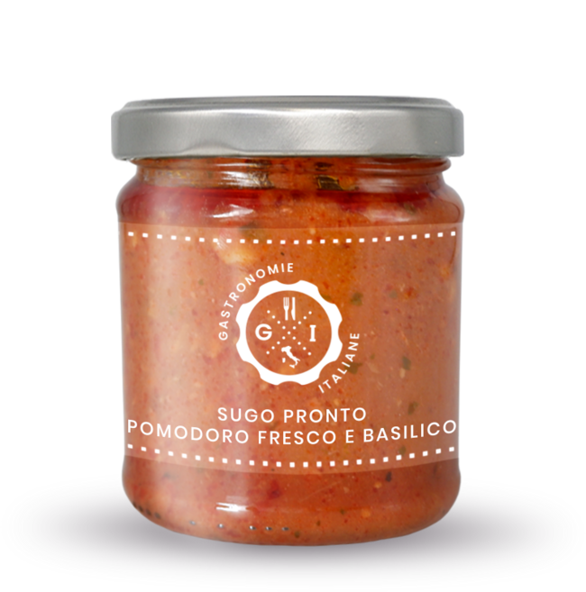 가스트로노미 프레시 토마토&바질 파스타 소스 -FRESH TOMATO & BASIL READY-TO-USE SAUCE - Gastronomie Italiane, 1개, 212ml