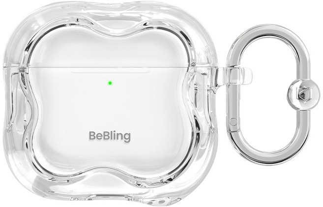 아이페이스 비블링2 에어팟 4세대 유니크 웨이브 케이스, 1개, 클리어(310495)