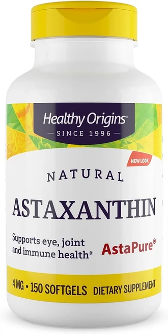 Healthy Origins Astaxanthin (AstaPure) 4mg 150캡슐, 150정, 1개 - 쿠팡