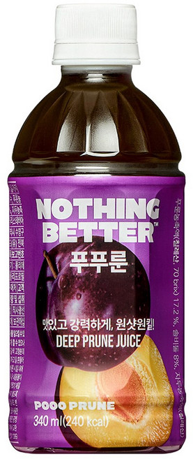 낫띵베럴 푸푸룬 푸룬주스, 340ml, 1개