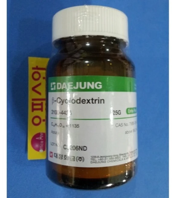 β-사이클로덱스트린 수화물 [EP/GR] 500G [kor] β-Cyclodextrin 98%, SAM-GR(25G) - 쿠팡