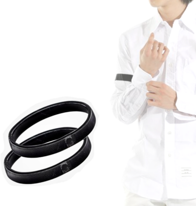 브레뗄레 셔츠 니트 소매고정 밴드 체인 슬리브가터