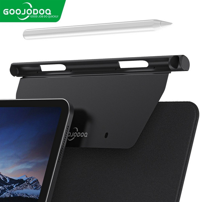 구조독 아이패드 매직키보드 펜슬함 마그네틱 폴리오 펜슬 홀더, Black