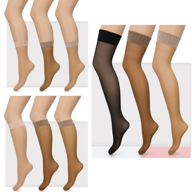 실리콘재질 판타롱스타킹 5켤레 흘러내림방지 미즈스타킹 고탄력 무압박 국산 SBS방영