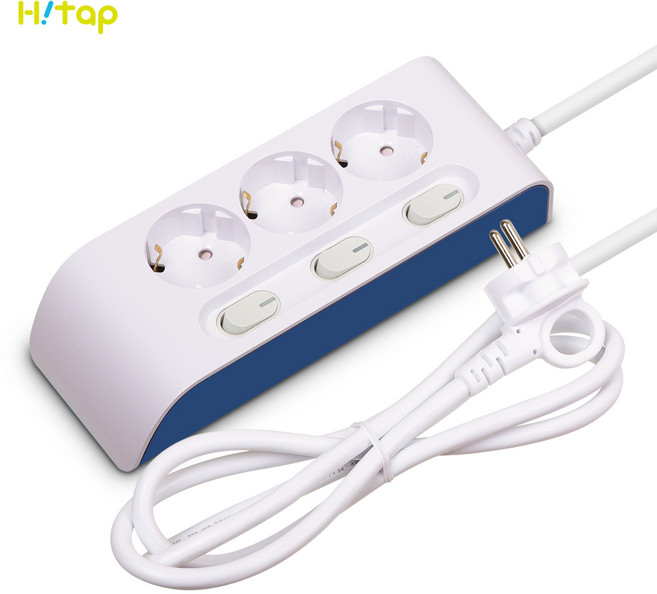 하이탭 디자인 안전 개별 스위치 멀티탭 3구 16A HIPMP-3, 3m, 1개