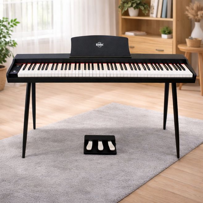릴리온 88건반 디지털피아노 벤츠 블랙 애쉬 우드형, RK-5130, 블랙 애쉬 우드(더브릿지), 1개