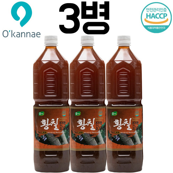 옻가네 국산 황칠 진액 (1.5Lx1병) 황칠액 황칠즙 황칠효능 황칠나무 숙면, 1.5L, 3개