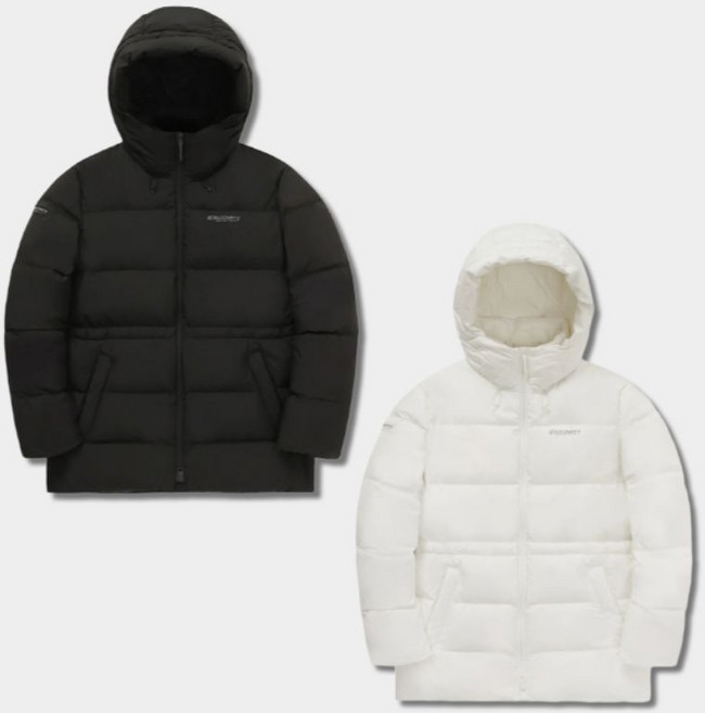 백화점정품 디스커버리 여성 구스다운 미드패딩 방풍 발수 겨울 아우터 자켓