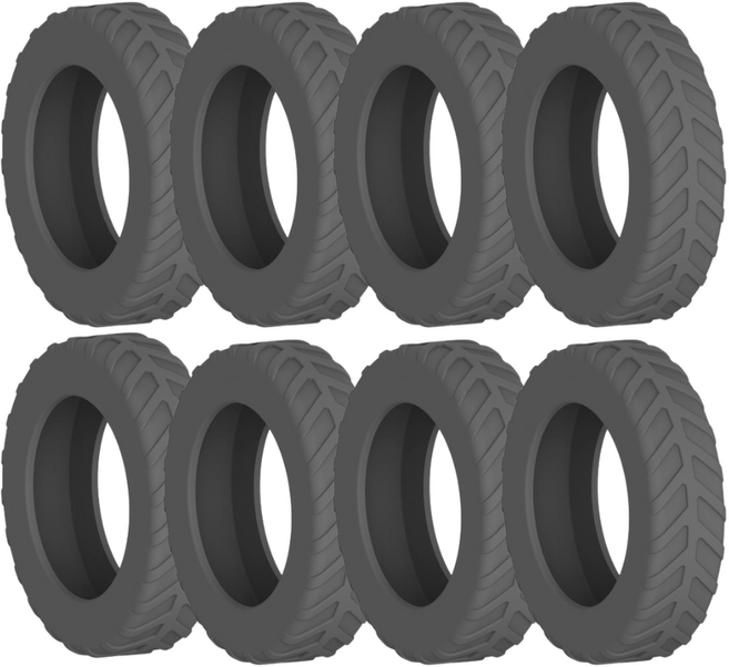 [정품] 강력 캐리어바퀴보호커버 휠슈즈 실리콘, 1세트, 다크그레이