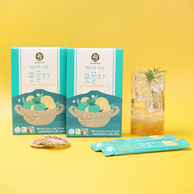 제주가 키운 풋귤차 스틱청, 10개, 1개입, 25g