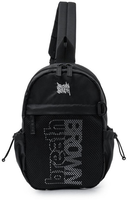 BROWNBREATH KIDS TAG MESH SLING BAG - BLACK KLSMTC001BK 488854
