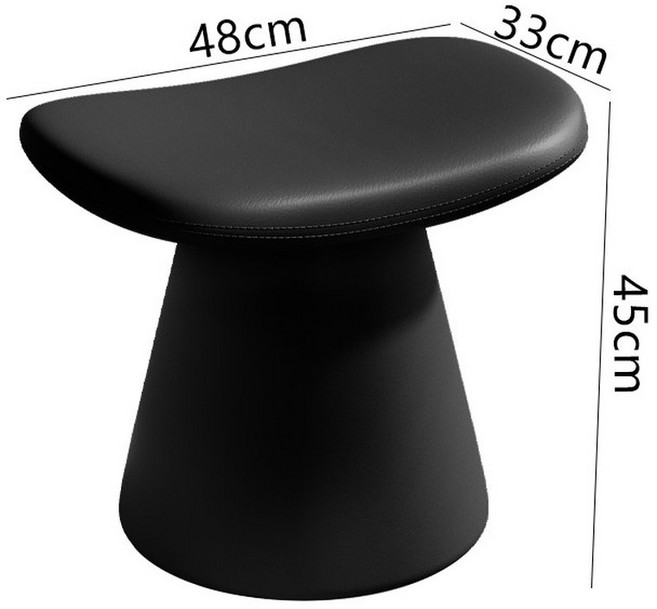 스툴 등받이 리븐 북유럽 의자 카페 화장대 인테리어, 블랙 캣 스크랩, 1개