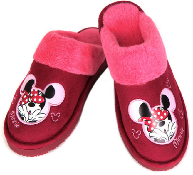 [K1287] 미니마우스 방한슬리퍼 [콤마] 털실내화