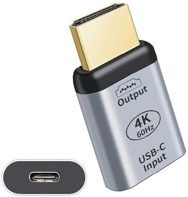 Xiwai USB 3.1 USB-C to HDMI 어댑터 타입 C USB 암 소스 - HDMI 수 싱크 HDTV 멀티포트 컨버터 4K 1080p 60hz TV 디스플레이 프, 타입 C 암 - HDMI 수 4K 60hz