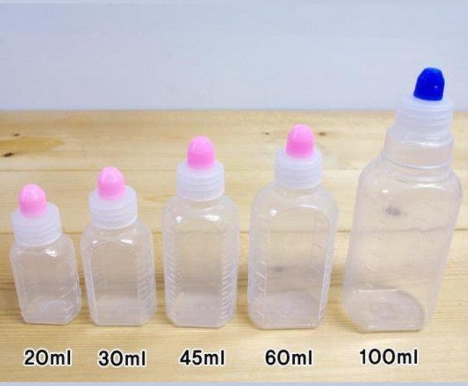 눈금 약병 10개 물약병 투약병 시럽용기 공병 향수병, 30ml