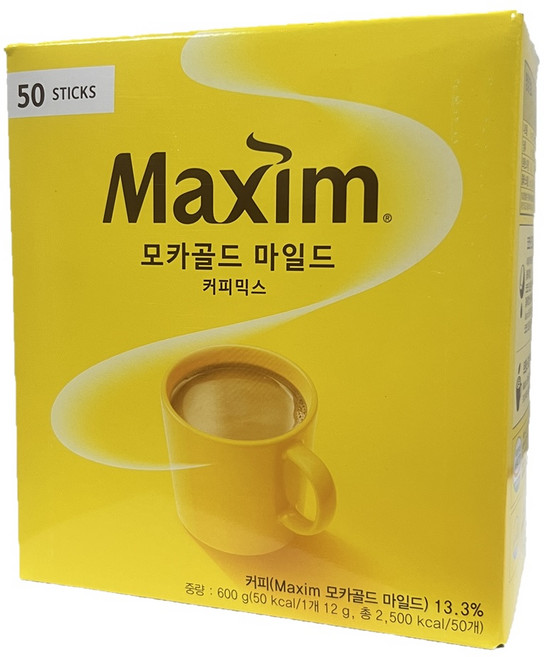 맥심 모카골드 마일드 커피믹스, 12g, 50개입, 18개