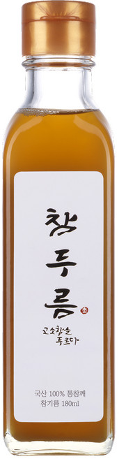 참두름 국산 참기름 100% 저온압착 통참깨 방앗간, 1개, 180ml
