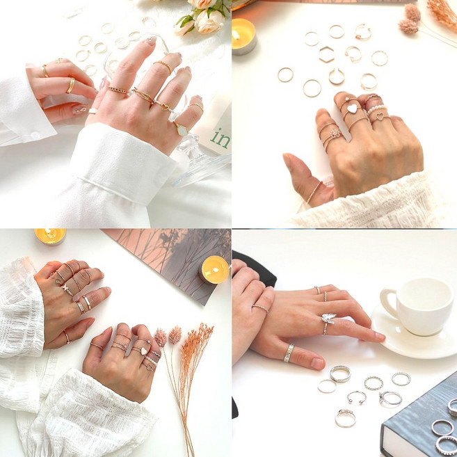 앤로이드 패션반지set 여성패션반지세트 20개반지