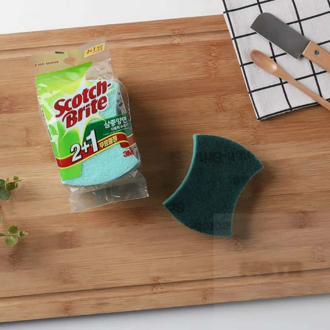 Itsok 3M 수세미 망사수세미, 2296_보틀클리너 플라스틱 전용(1개입)