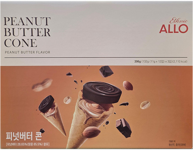 알로 피넛버터콘 396g, 1개