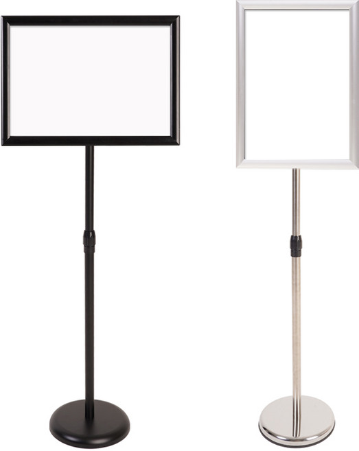 실내용 철재 POP 포스터 스탠드 A4 A3 규격 안내간판, 실버, 1개