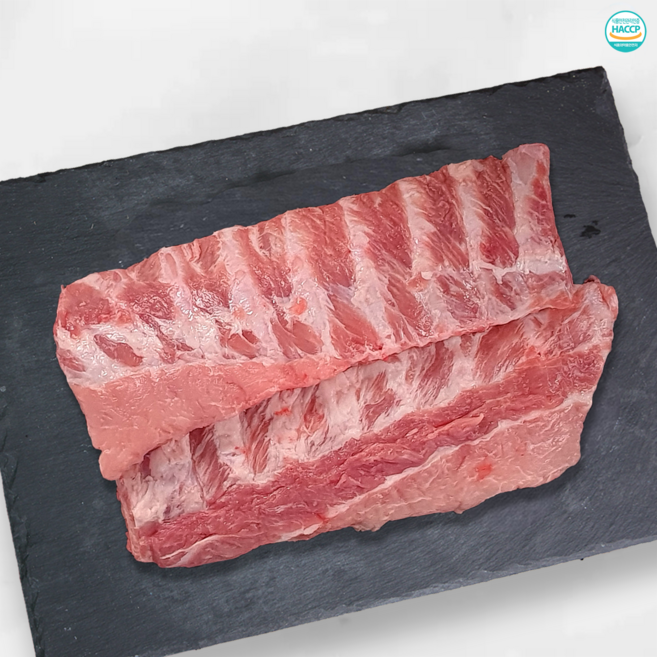 돼지 등갈비 텍사스 통 로인립 구이용 찜용 1kg+1kg 총 2000g [당일발송], 1개