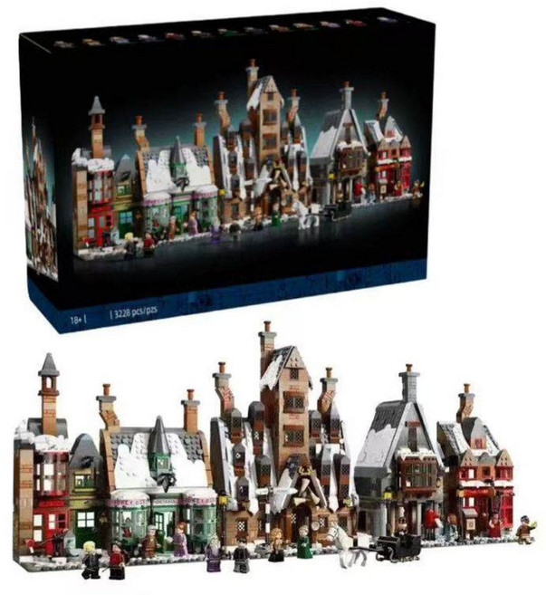 코코핑크 해리포터 호그스미드 마을 콜렉터 에디션 호환 블럭 피규어, 1세트