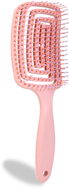 라스몰 가볍고 튼튼한 엉킴방지 빗 브러쉬, 1개, 분홍색