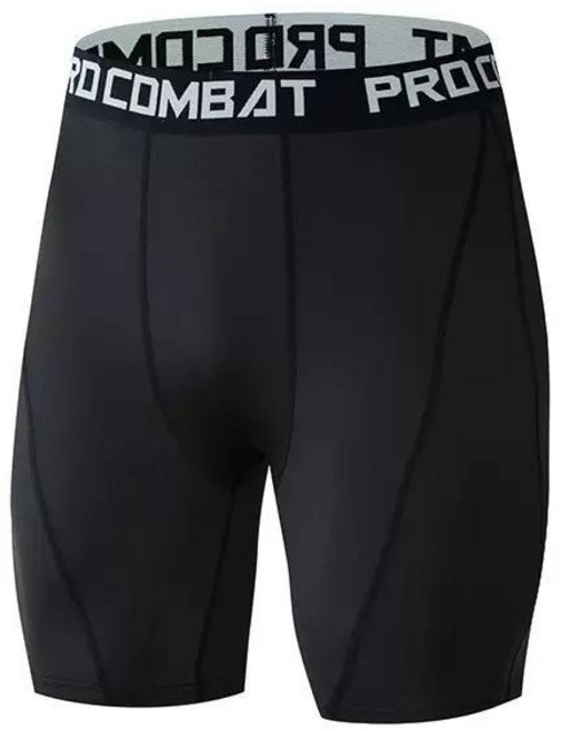 PRO COMBAT 運動緊身短褲 跑步訓練內搭褲 健身束褲