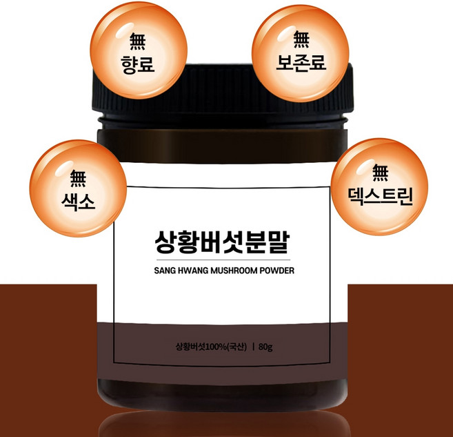 건강초이스 무첨가 국산 상황버섯분말가루, 3개, 100g