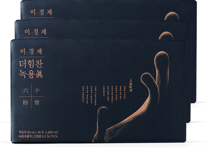 이경제 더힘찬 녹용진, 3박스, 1.8L