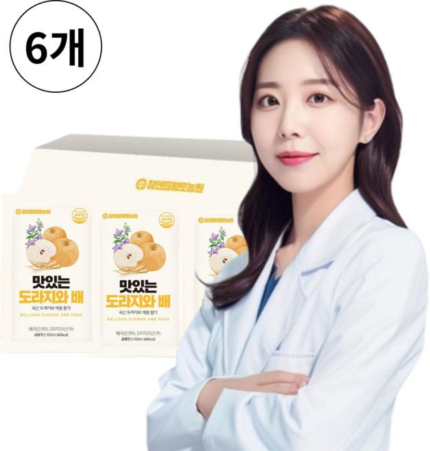 국내산 도리지배즙 배도라지즙 진엑 엑기스 액기스 추출물 HACCP 파우치형, 6개, 3L