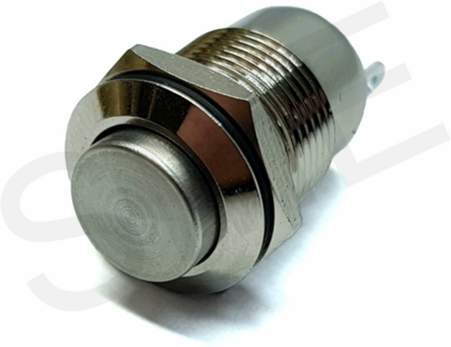 LANBOO 푸쉬락 방수 메탈스위치 12파이 LB12B2-G10Z IP65, 1개