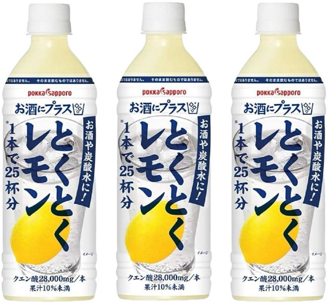 토쿠토쿠 레몬사와 레몬하이볼 원액 3개세트 x500ml, 500ml