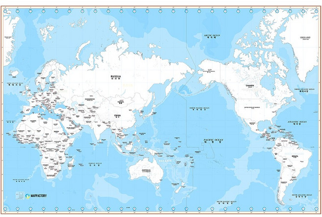 지도타운 세계지도 백지도 어린이 색칠지도, 1개