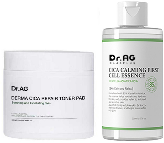 닥터에이지 시카 진정 필링패드 60매 + 시카 카밍 퍼스트 셀 에센스 토너 200ml, 1개
