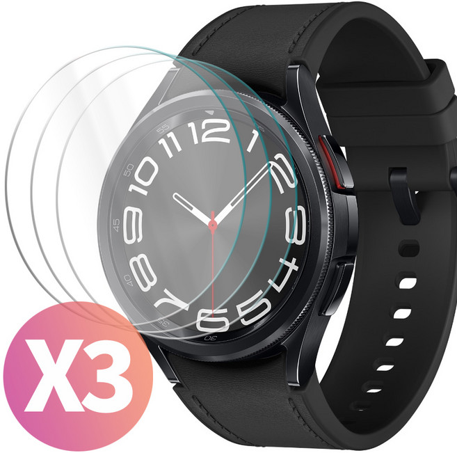 스톤스틸 1+1+1 갤럭시 워치6 40mm 44mm 클래식 43mm 47mm PET 액정 보호 필름, 3개