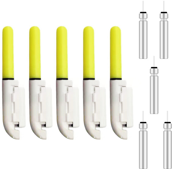 갈매기낚시 입질감지기 원투 밤낚시 어신감지기 캐미 케미 릴대끝보기 세트, 5개, 그린