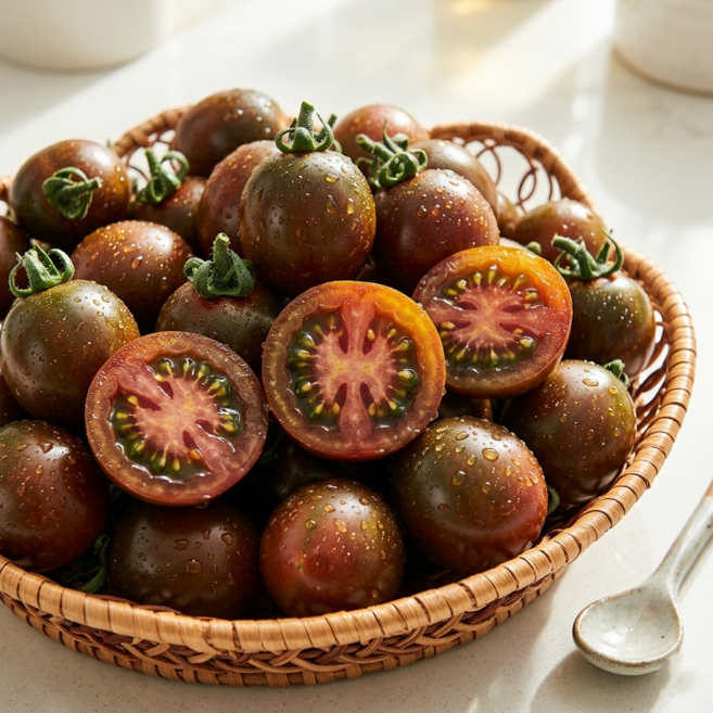 만추상회 산지직송 고당도 흑대추방울토마토 7~8brix, 1개, 1kg