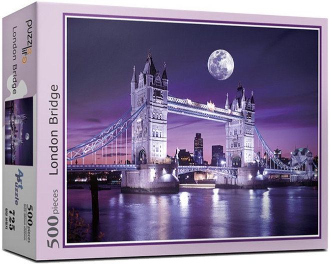 직소퍼즐 풍경 명화 런던브릿지 500피스 PL725, 혼합색상, 1개