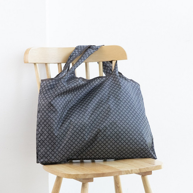 84x84 휴대용 접이식 장바구니 시장바구니 대형, 49.블랙패턴, 1개