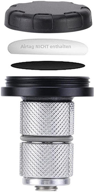 에어태그 자전거 마운트 숨김형 도난 방지 케이스 방수 트래커 홀더 스템에 사용, 색상: 1. Black, 1개