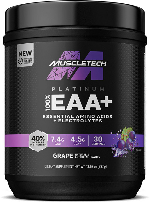 Muscletech Health 白金 EAA+ 葡萄, 1個, 387g
