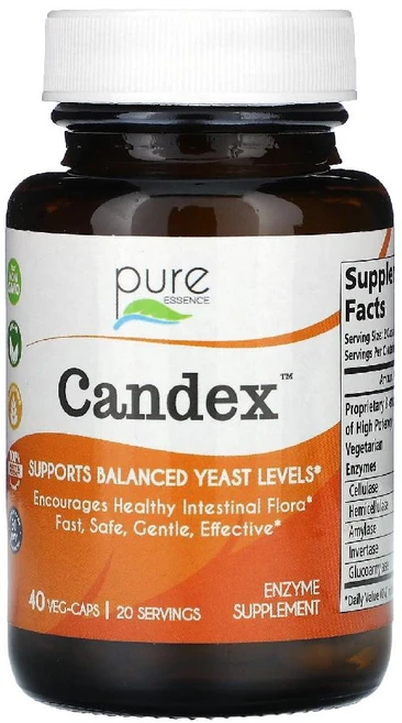 Pure Essence Candex 베지 캡슐 / 여성 건강 효모 효소 질염 자궁 생리통 월경 호르몬, 1개, 40정 - 쿠팡