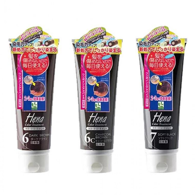 텐스타 헤나 컬러 칼라 트리트먼트 린스 헤어 셀프 새치 커버 염색 팩 머리, 다크브라운, 1개