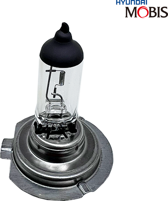 현대모비스 자동차 헤드라이트 전조등 할로겐 전구 H7 12V 55W, 2개