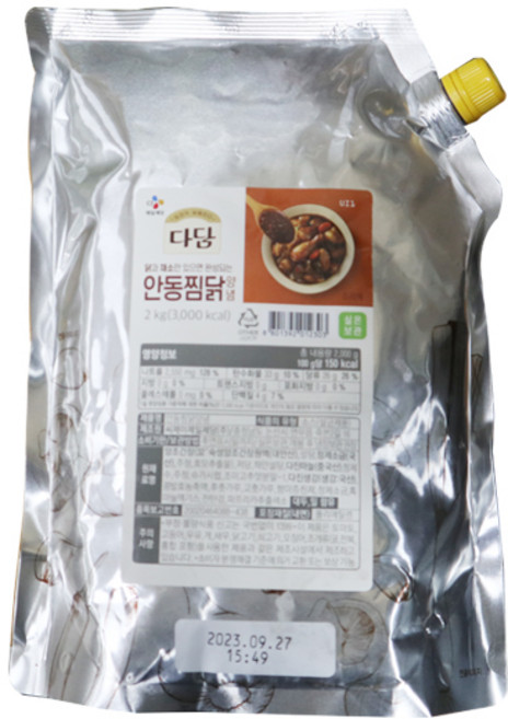 다담 안동찜닭 양념, 2kg, 1개